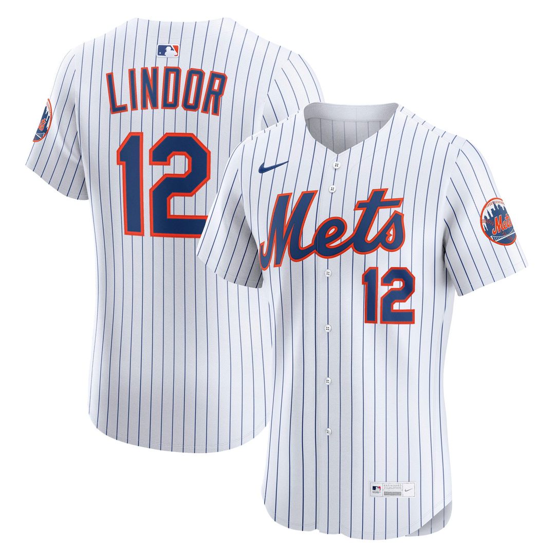 Francisco Lindor New York Mets Nike Home Elite Player Jersey - White | MLB Fan Gear