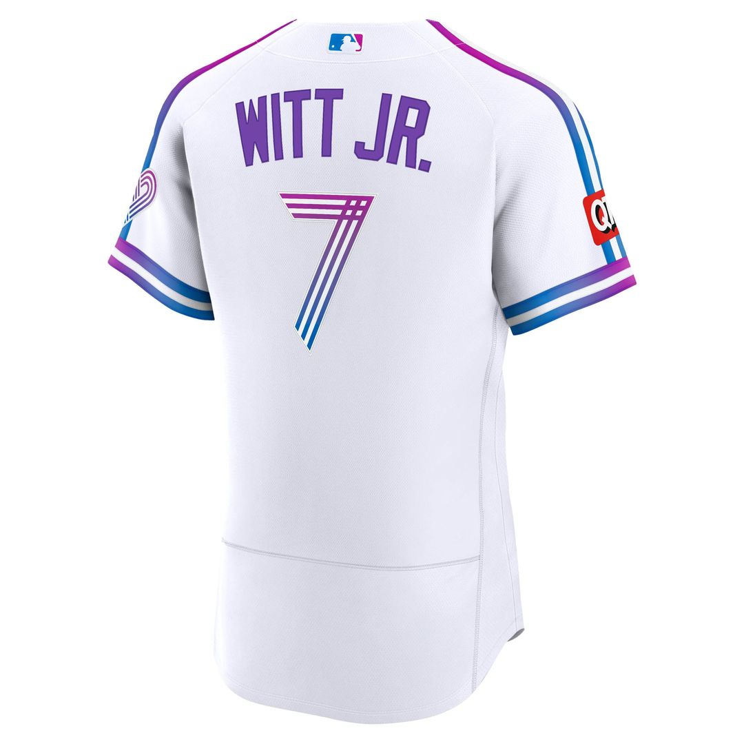 Bobby Witt Jr. Kansas City Royals Nike 2026 City Connect Authentic Sponsor Patch Jersey - White | MLB Fan Gear