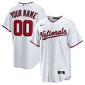 Washington Nationals Nike Home Custom Replica Jersey - White | MLB Fan Gear