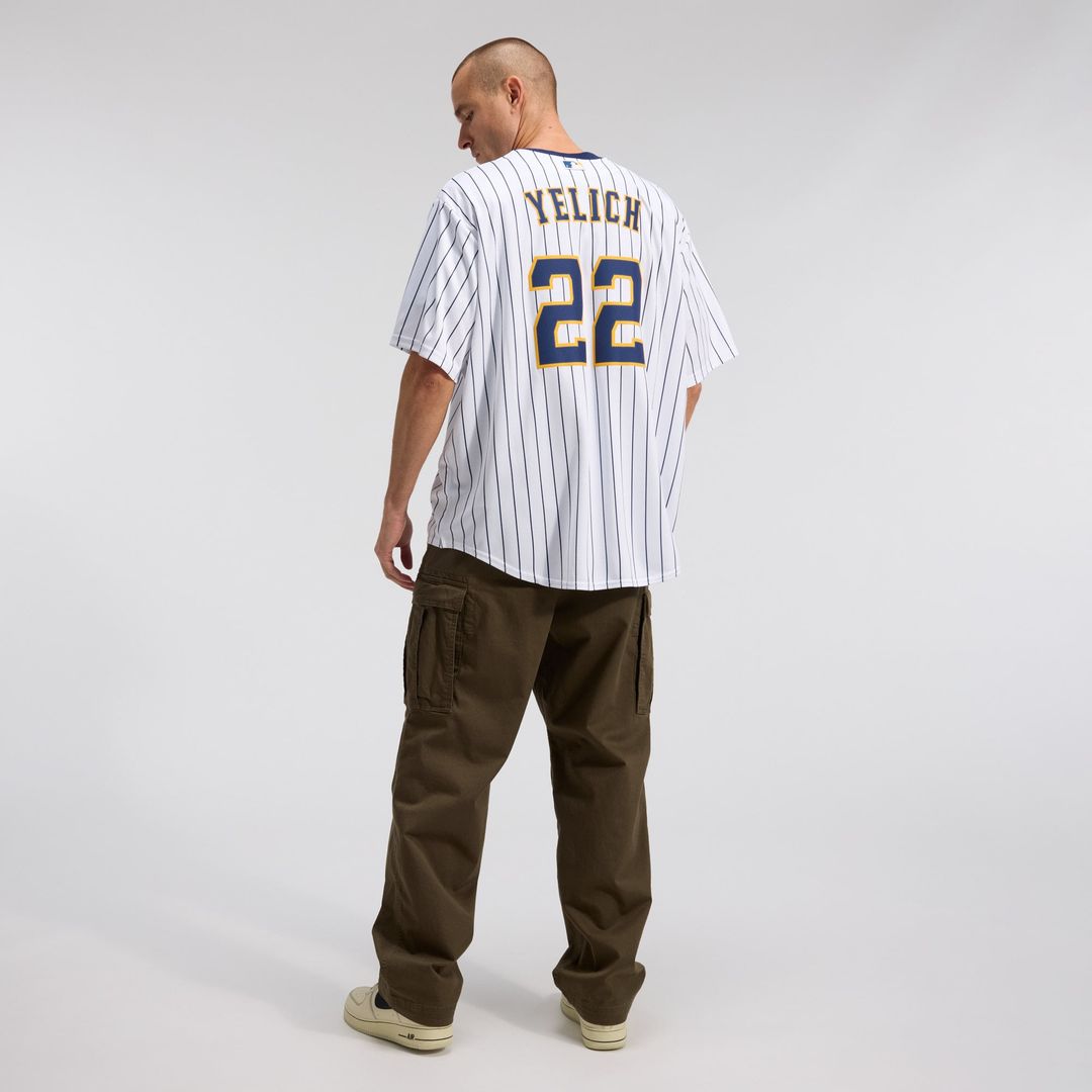 Christian Yelich Milwaukee Brewers Nike Alternate Replica Player Jersey - White | MLB Fan Gear