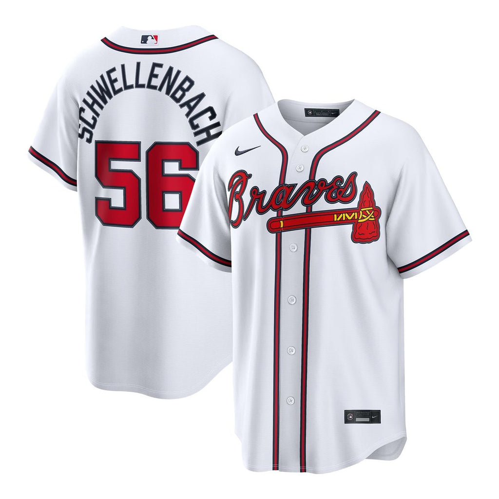Spencer Schwellenbach Atlanta Braves Nike Home Replica Jersey - White | MLB Fan Gear