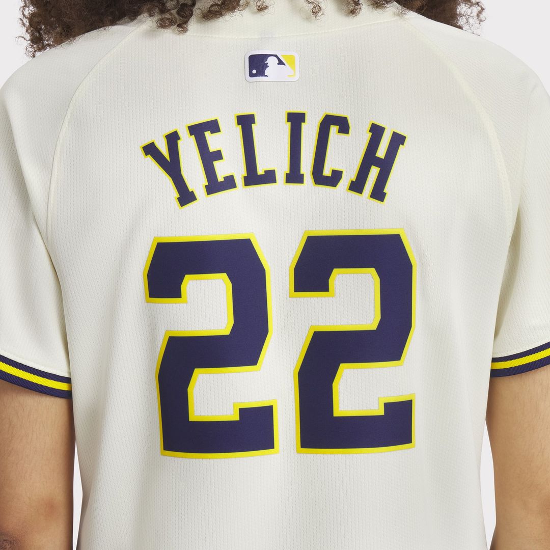 Christian Yelich Milwaukee Brewers Nike Women's Home Limited Player Jersey - Cream | MLB Fan Gear