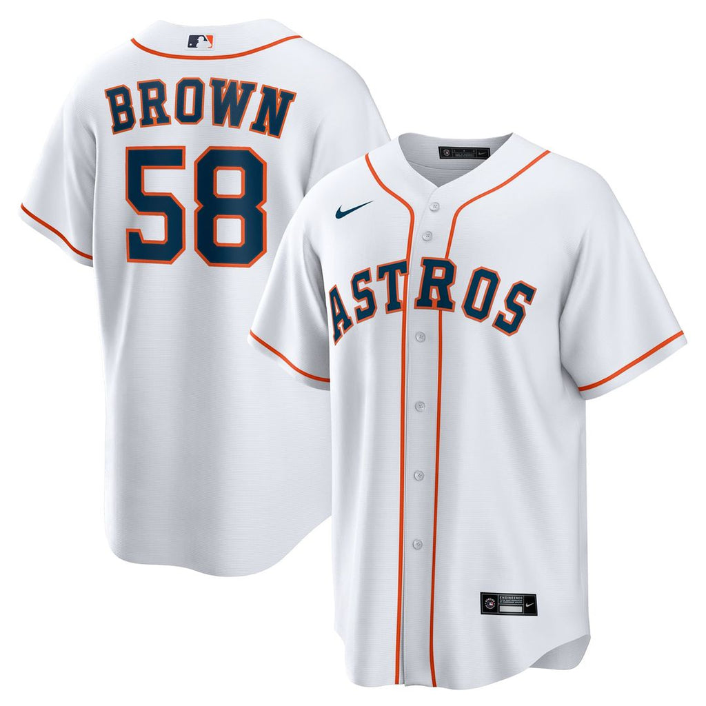 Hunter Brown Houston Astros Nike Home Replica Jersey - White | MLB Fan Gear