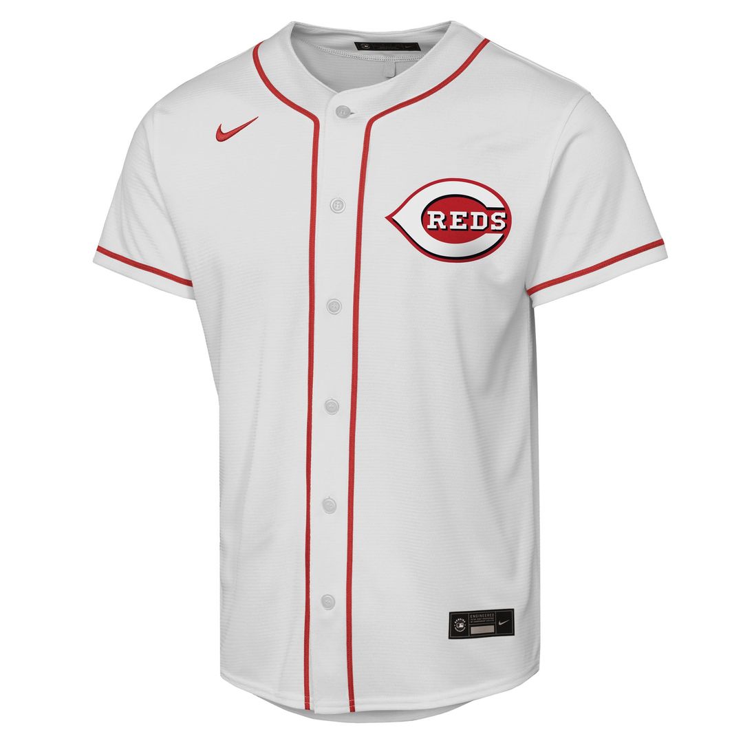 Elly De La Cruz Cincinnati Reds Nike Youth Home Replica Player Jersey - White | MLB Fan Gear