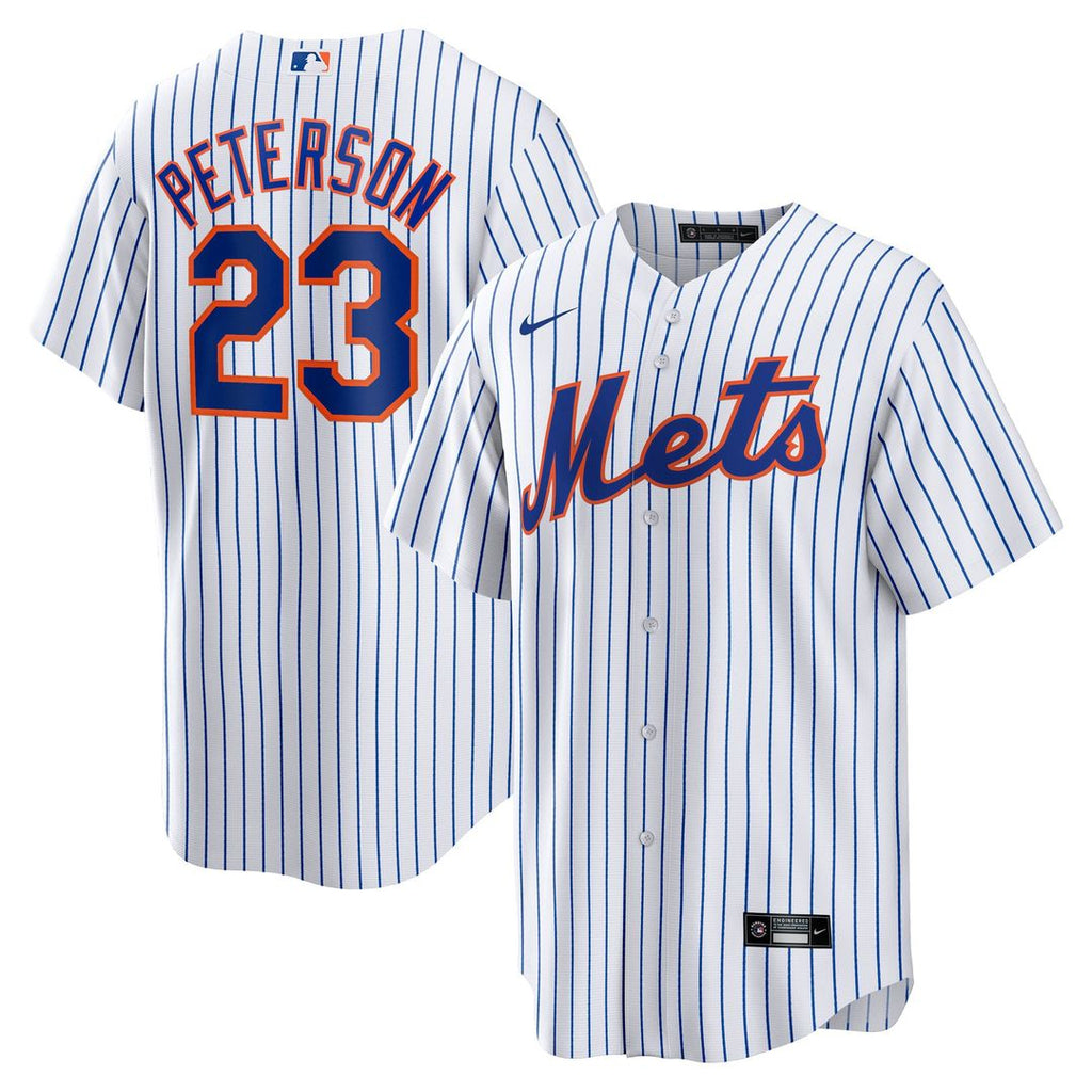David Peterson New York Mets Nike Home Replica Jersey - White | MLB Fan Gear