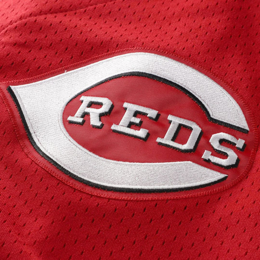 Barry Larkin Cincinnati Reds Mitchell & Ness Cooperstown Collection Mesh Batting Practice Button-Up Jersey - Black | MLB Fan Gear