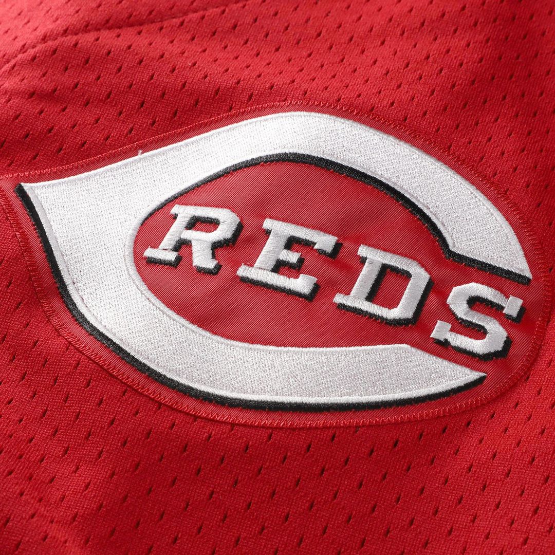 Barry Larkin Cincinnati Reds Mitchell & Ness Throwback Cooperstown Mesh Batting Practice Jersey - Red | MLB Fan Gear