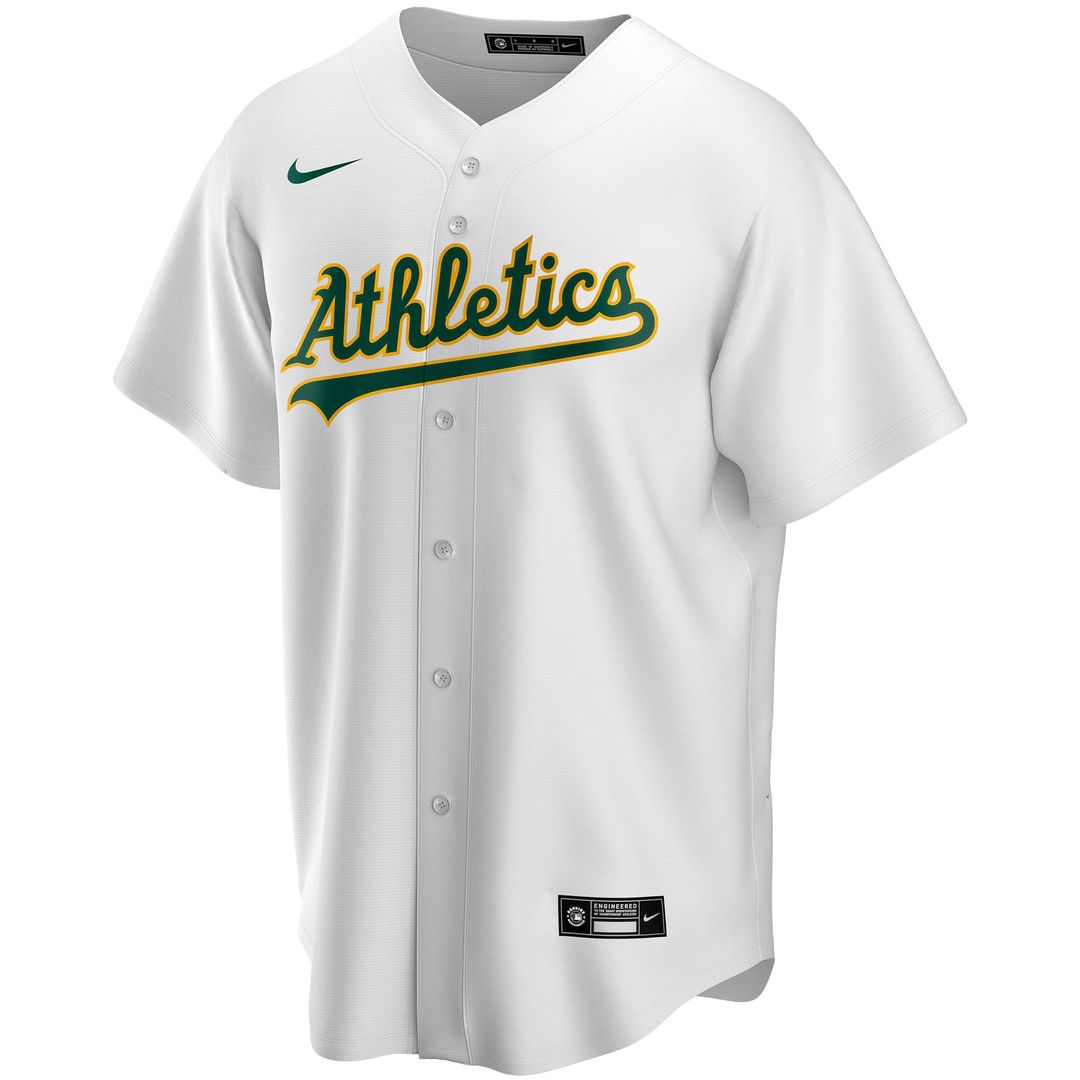 Athletics Nike Home Replica Custom Jersey - White | MLB Fan Gear