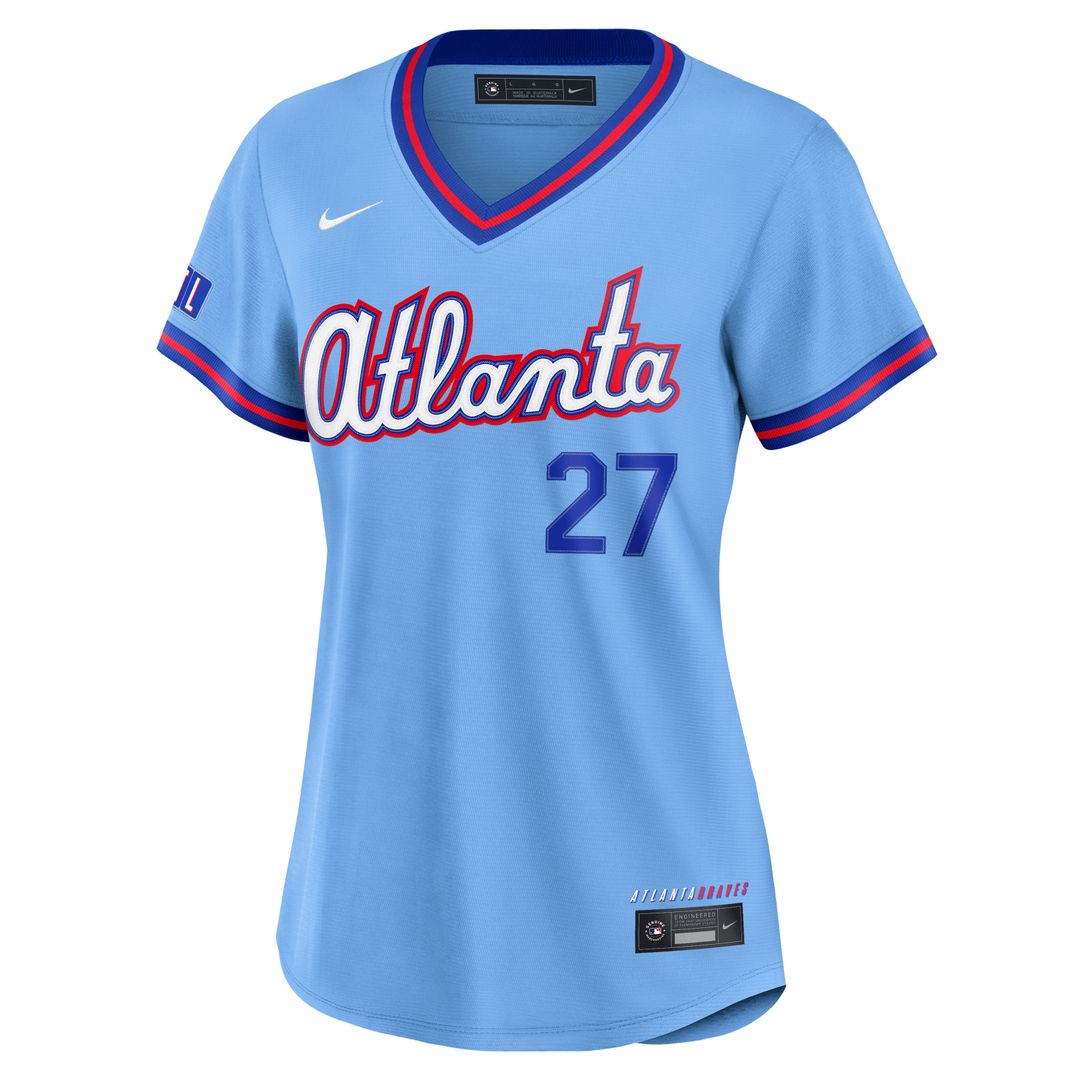 Austin Riley Atlanta Braves Nike Women's 2026 City Connect Stadium Jersey - Powder Blue | MLB Fan Gear