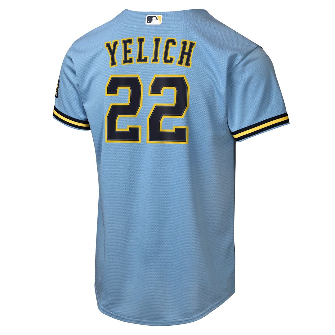Christian Yelich Milwaukee Brewers Nike Youth Home Stadium Jersey - Cream | MLB Fan Gear