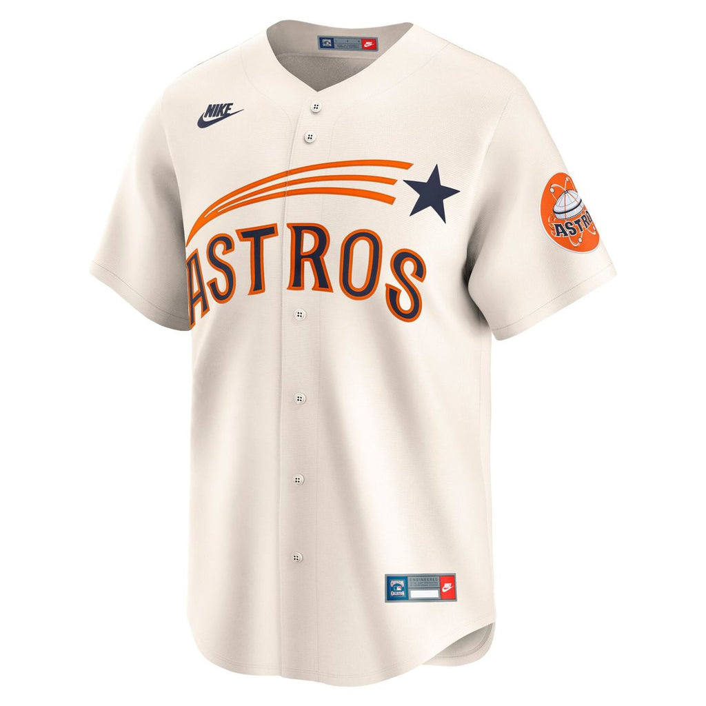 Houston Astros Nike Cooperstown Collection Limited Jersey - Cream | MLB Fan Gear
