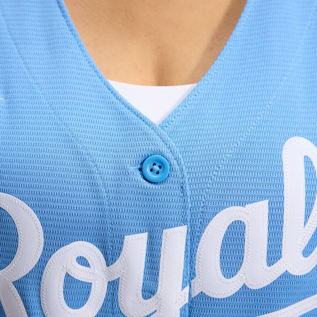 Kansas City Royals Nike Women's Alternate Replica Team Logo Jersey - Light Blue | MLB Fan Gear