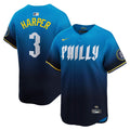 Bryce Harper Philadelphia Phillies Nike City Connect Limited Jersey - Blue | MLB Fan Gear