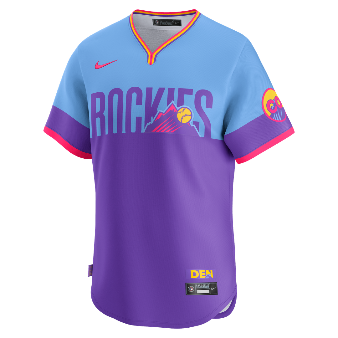 Colorado Rockies Nike 2025 City Connect Limited Jersey - Purple/ Light Blue | MLB Fan Gear