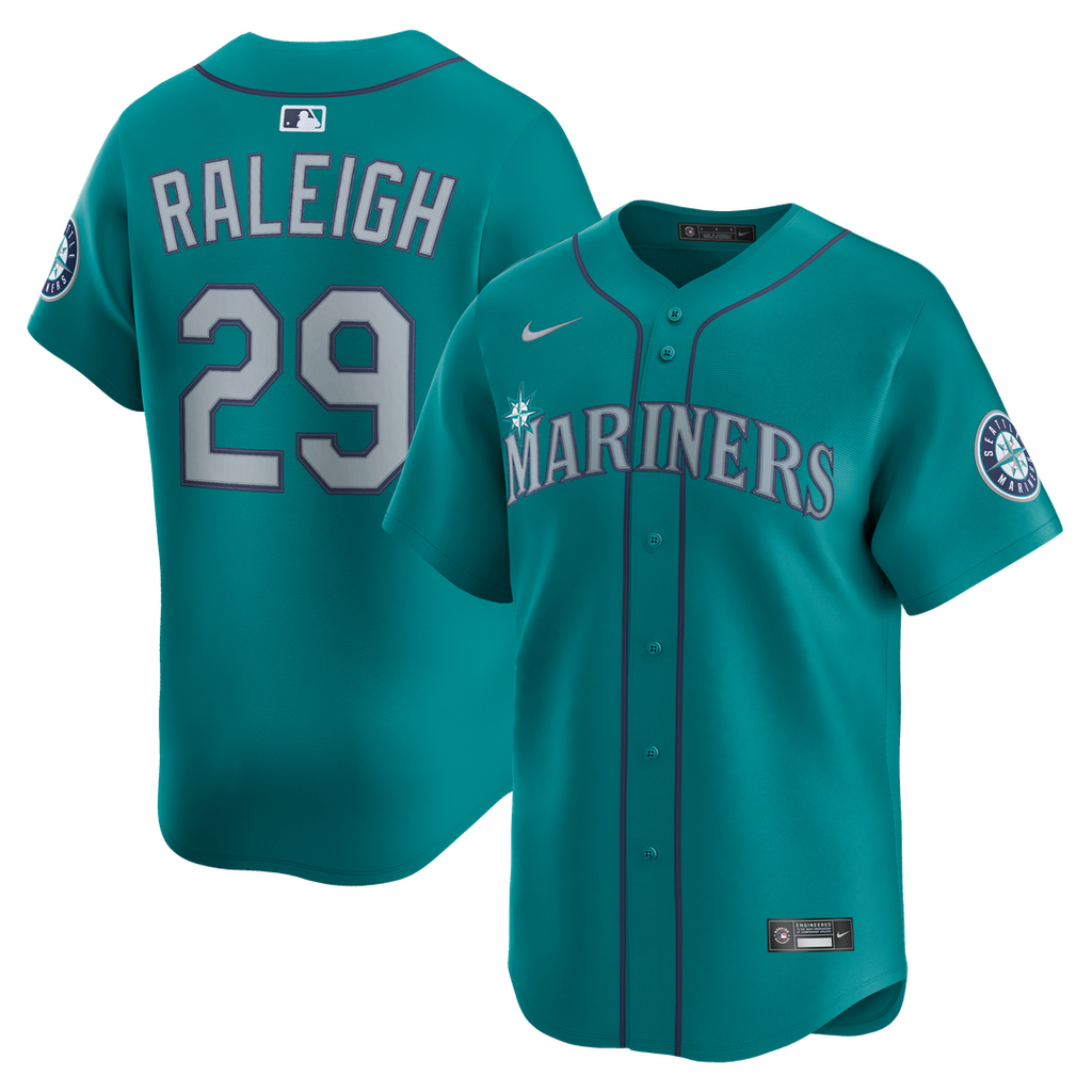 Cal Raleigh Seattle Mariners Nike Alternate Limited Jersey - Teal | MLB Fan Gear