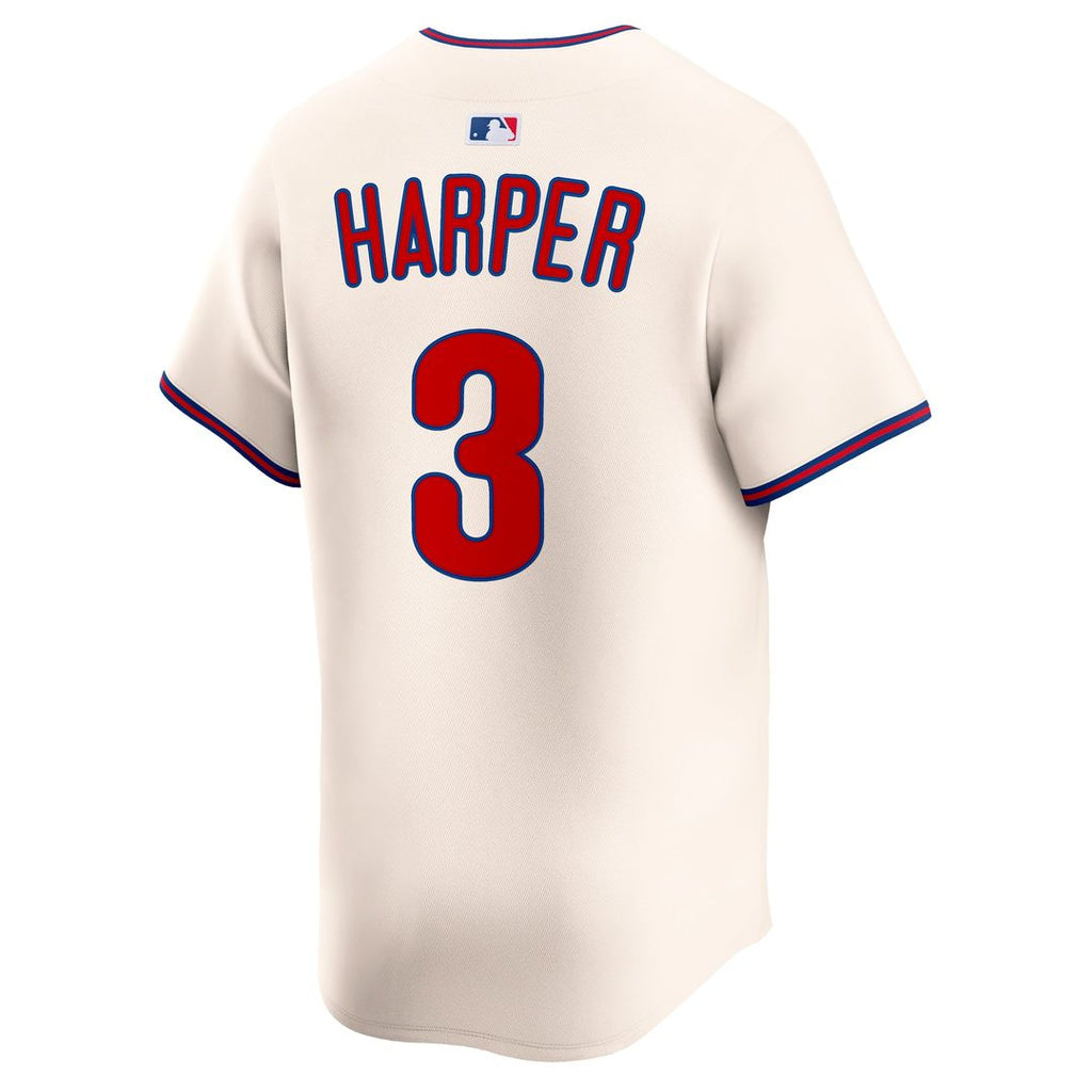 Bryce Harper Philadelphia Phillies Nike Alternate Limited Jersey - Cream | MLB Fan Gear