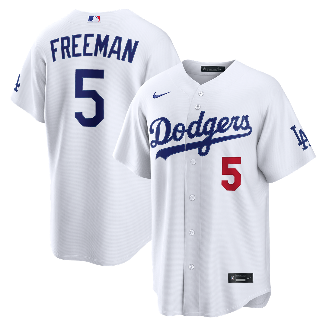 Freddie Freeman Los Angeles Dodgers Nike Home Stadium Jersey - White | MLB Fan Gear