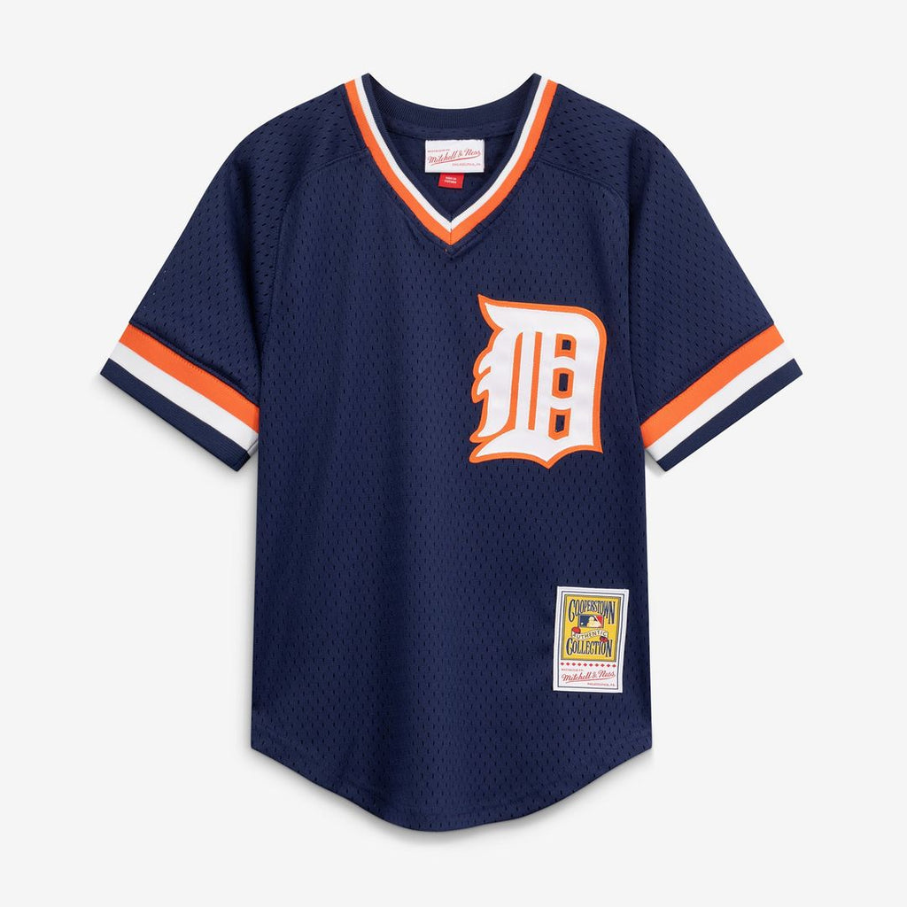 Kirk Gibson Detroit Tigers Mitchell & Ness Youth Cooperstown Collection Mesh Batting Practice Jersey - Navy | MLB Fan Gear
