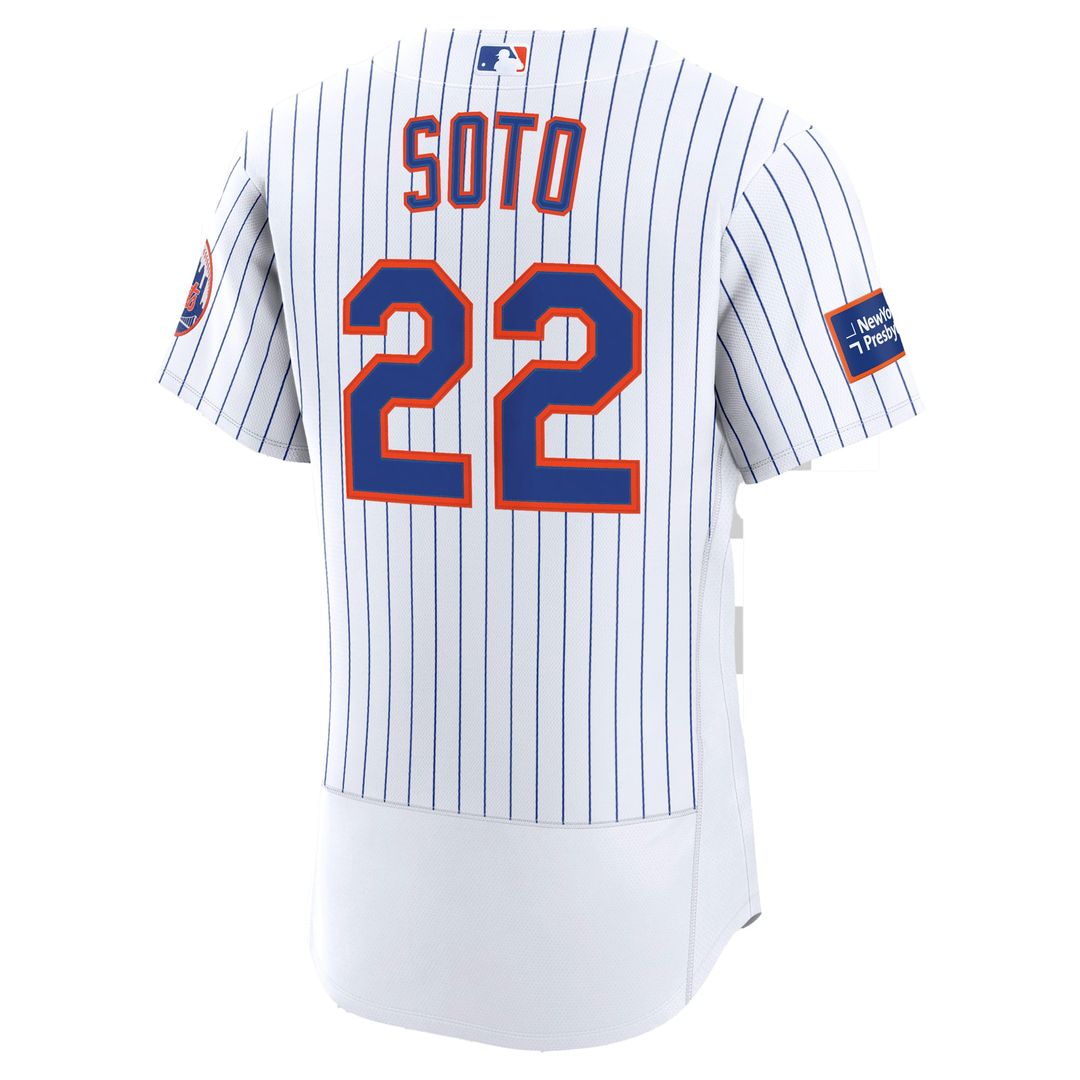 Juan Soto New York Mets Nike Home Authentic Sponsor Patch Jersey - White | MLB Fan Gear