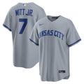 Bobby Witt Jr. Kansas City Royals Nike Road Replica Jersey - Gray | MLB Fan Gear