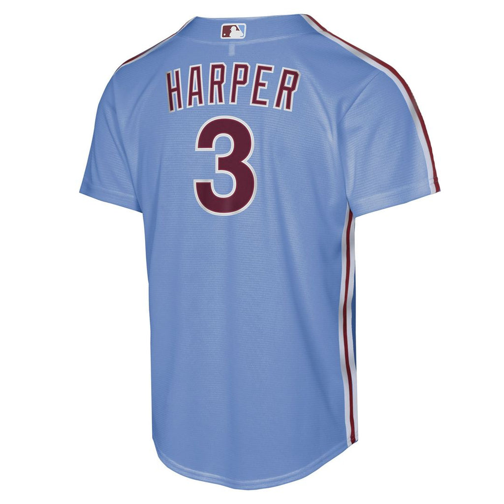 Bryce Harper Philadelphia Phillies Nike Youth Alternate Replica Jersey - Light Blue | MLB Fan Gear