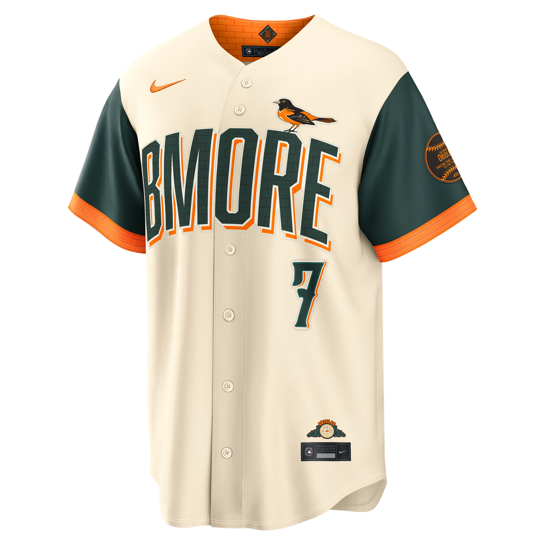 Jackson Holliday Baltimore Orioles Nike 2026 City Connect Stadium Jersey - Cream | MLB Fan Gear