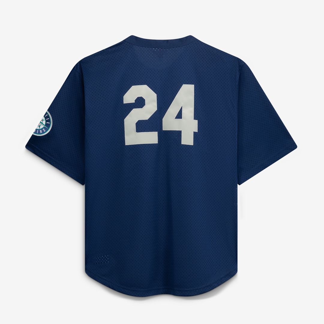 Seattle Mariners Mitchell & Ness Big & Tall Cooperstown Collection Mesh Batting Practice Jersey - Navy | MLB Fan Gear