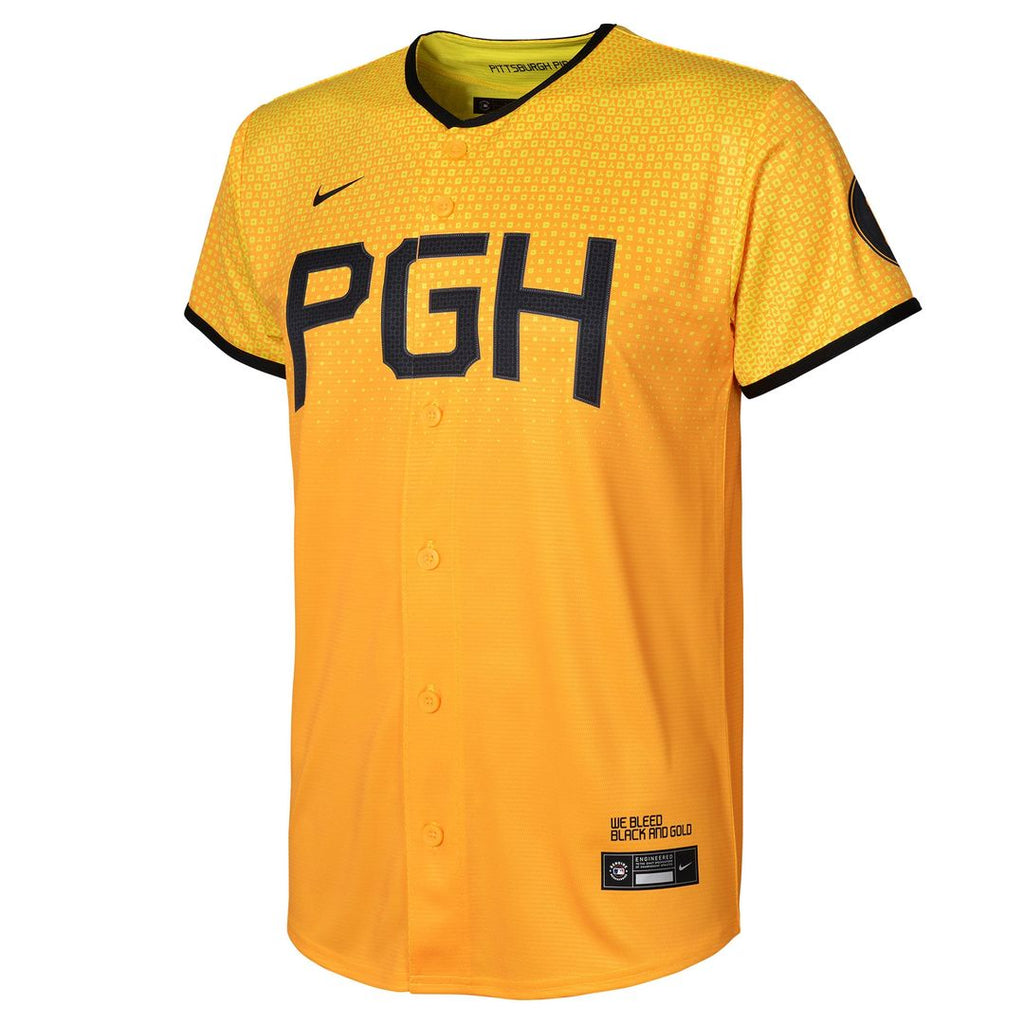 Pittsburgh Pirates Nike Preschool City Connect Replica Jersey - Gold | MLB Fan Gear