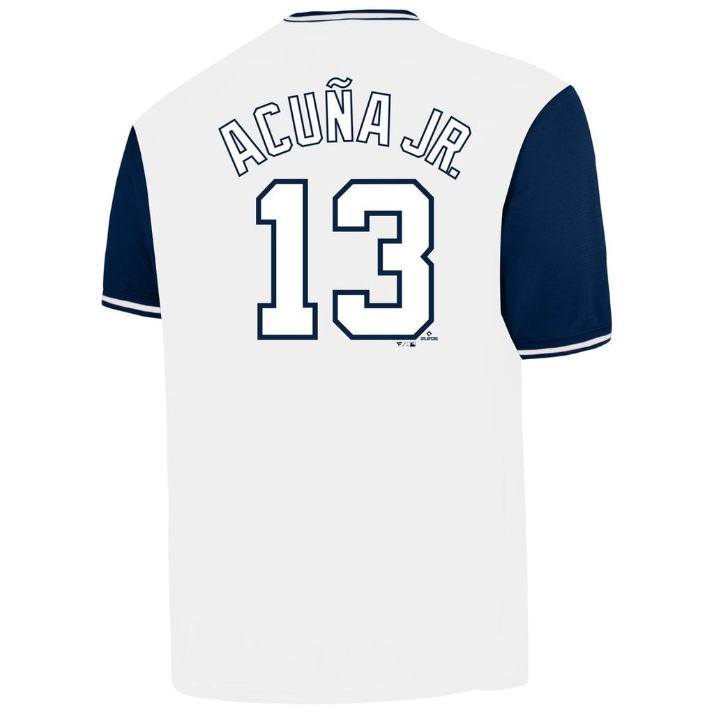 Ronald Acuña Jr. Atlanta Braves Profile Big & Tall Name & Number Jersey - White | MLB Fan Gear