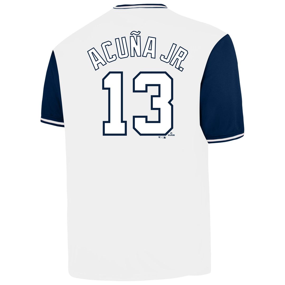 Ronald Acuña Jr. Atlanta Braves Profile Big & Tall Name & Number Jersey - White | MLB Fan Gear