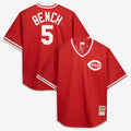Johnny Bench Cincinnati Reds Mitchell & Ness Cooperstown Collection Big & Tall Mesh Batting Practice Jersey - Red | MLB Fan Gear