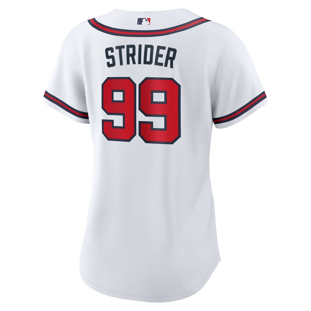 Spencer Strider Atlanta Braves Nike Women's Home Replica Jersey - White | MLB Fan Gear