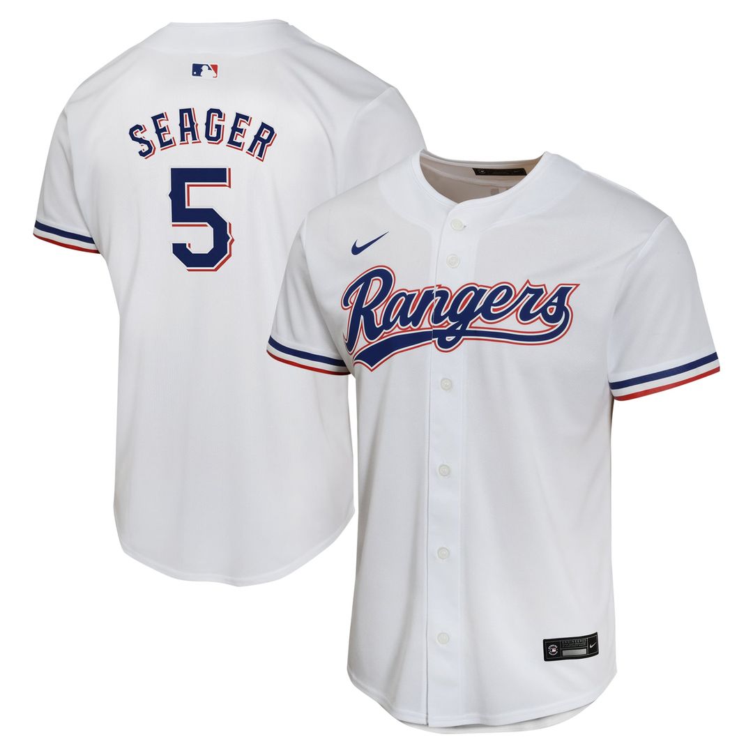 Corey Seager Texas Rangers Nike Youth Home Game Player Jersey - White | MLB Fan Gear
