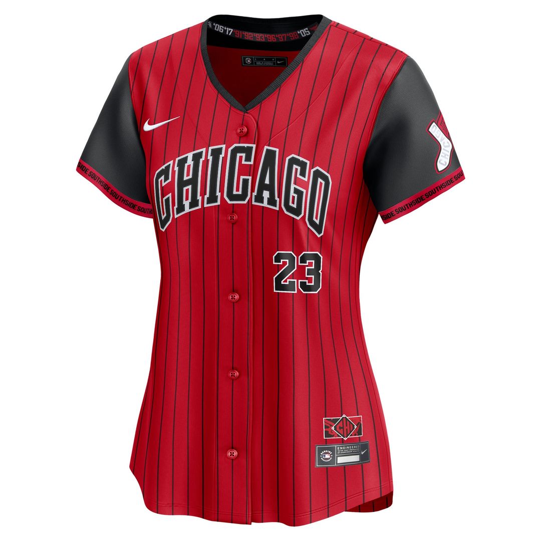 Andrew Benintendi Chicago White Sox Nike Women's 2025 City Connect Limited Player Jersey - Red/ Black | MLB Fan Gear