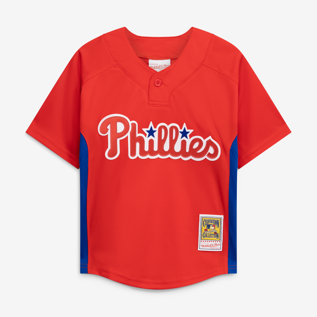 Roy Halladay Philadelphia Phillies Mitchell & Ness Preschool Cooperstown Collection Mesh Batting Practice Jersey - Red | MLB Fan Gear