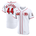 Elly De La Cruz Cincinnati Reds Nike Home Authentic Sponsor Patch Jersey - White | MLB Fan Gear