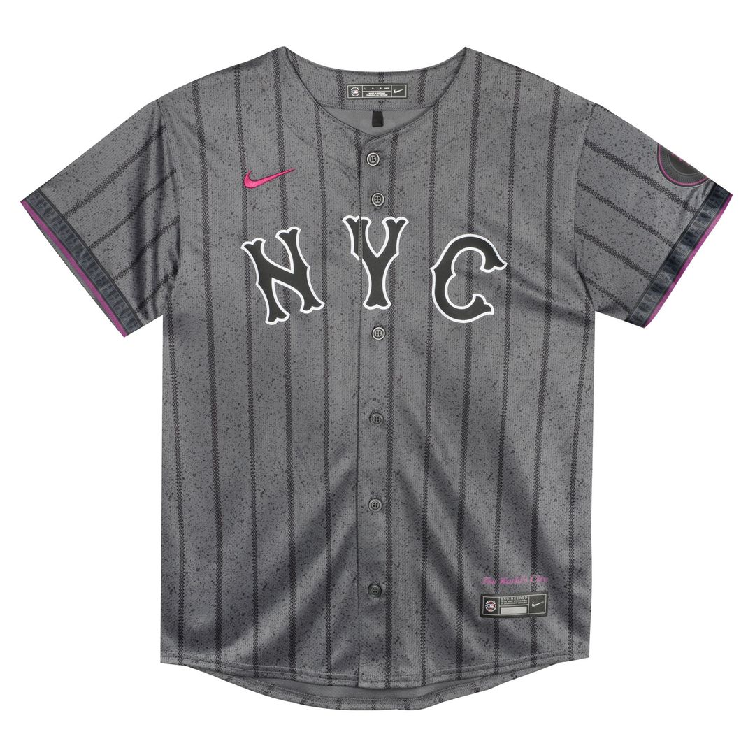 New York Mets Nike Preschool City Connect Jersey - Gray | MLB Fan Gear