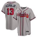Ronald Acuña Jr. Atlanta Braves Nike Road Replica Jersey - Gray | MLB Fan Gear