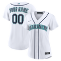 Seattle Mariners Nike Women's Home Replica Custom Jersey - White | MLB Fan Gear