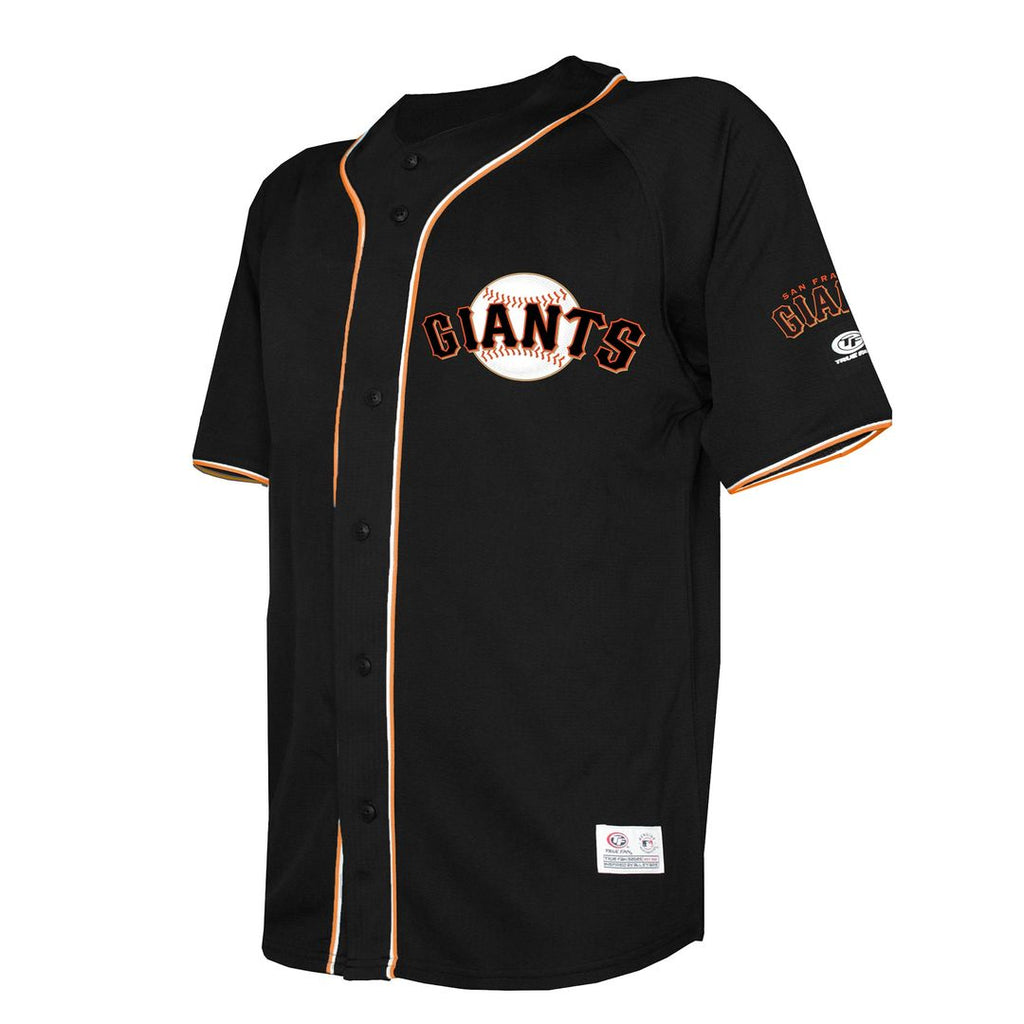 San Francisco Giants Stitches Team Color Full-Button Fashion Jersey - Black | MLB Fan Gear