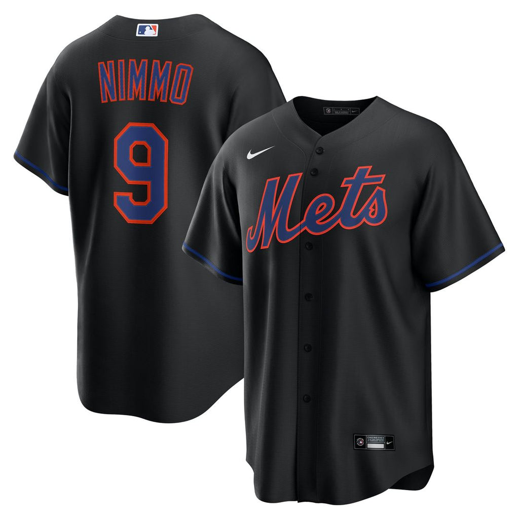 Brandon Nimmo New York Mets Nike Alternate Replica Jersey - Black | MLB Fan Gear
