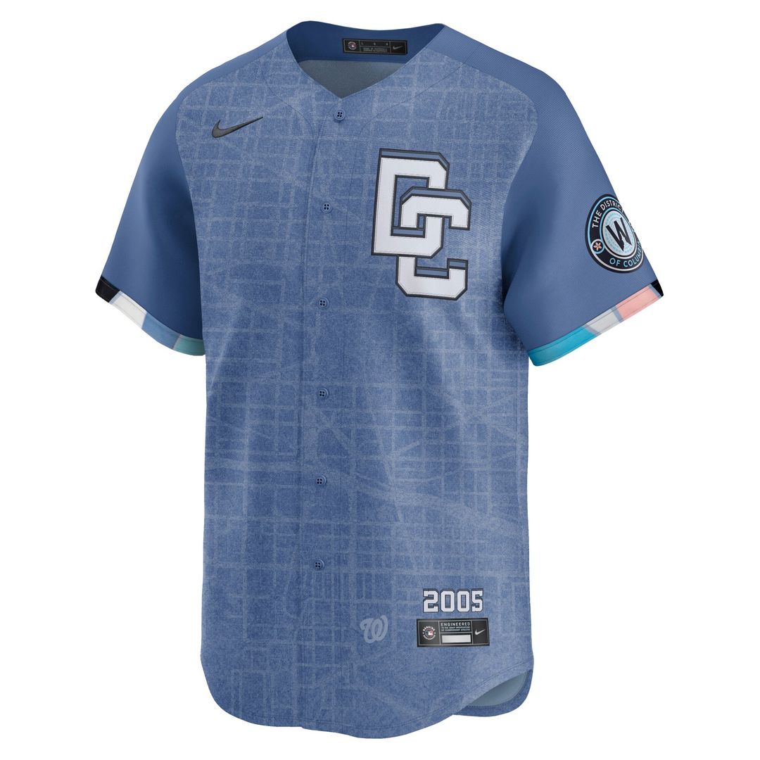 CJ Abrams Washington Nationals Nike 2025 City Connect Limited Jersey - Blue | MLB Fan Gear