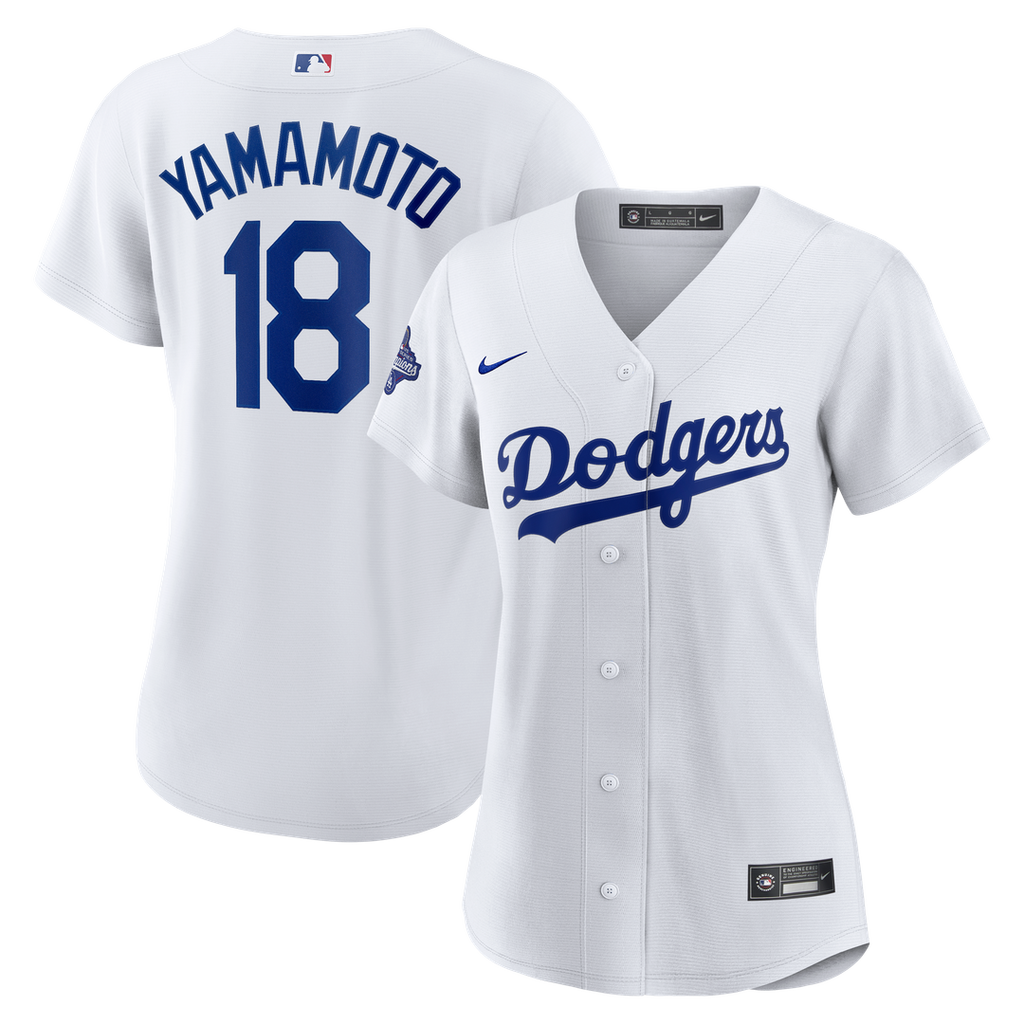 Yoshinobu Yamamoto Los Angeles Dodgers Nike Women's 2025 World Series Champions Home Replica Jersey - White | MLB Fan Gear