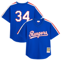 Nolan Ryan Texas Rangers Mitchell & Ness Big & Tall Cooperstown Mesh Batting Practice Jersey - Royal | MLB Fan Gear