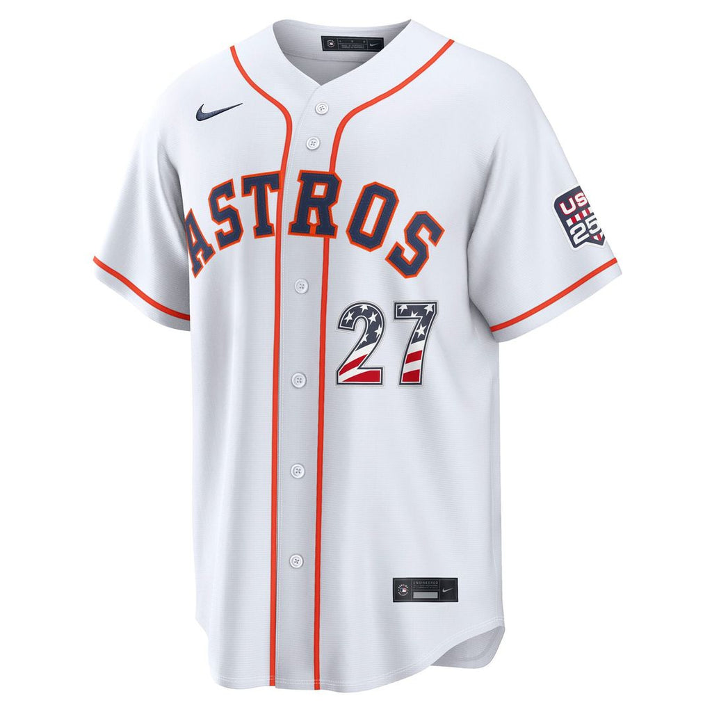 Jose Altuve Houston Astros Nike USA 250 Fourth of July Home Stadium Jersey - White | MLB Fan Gear