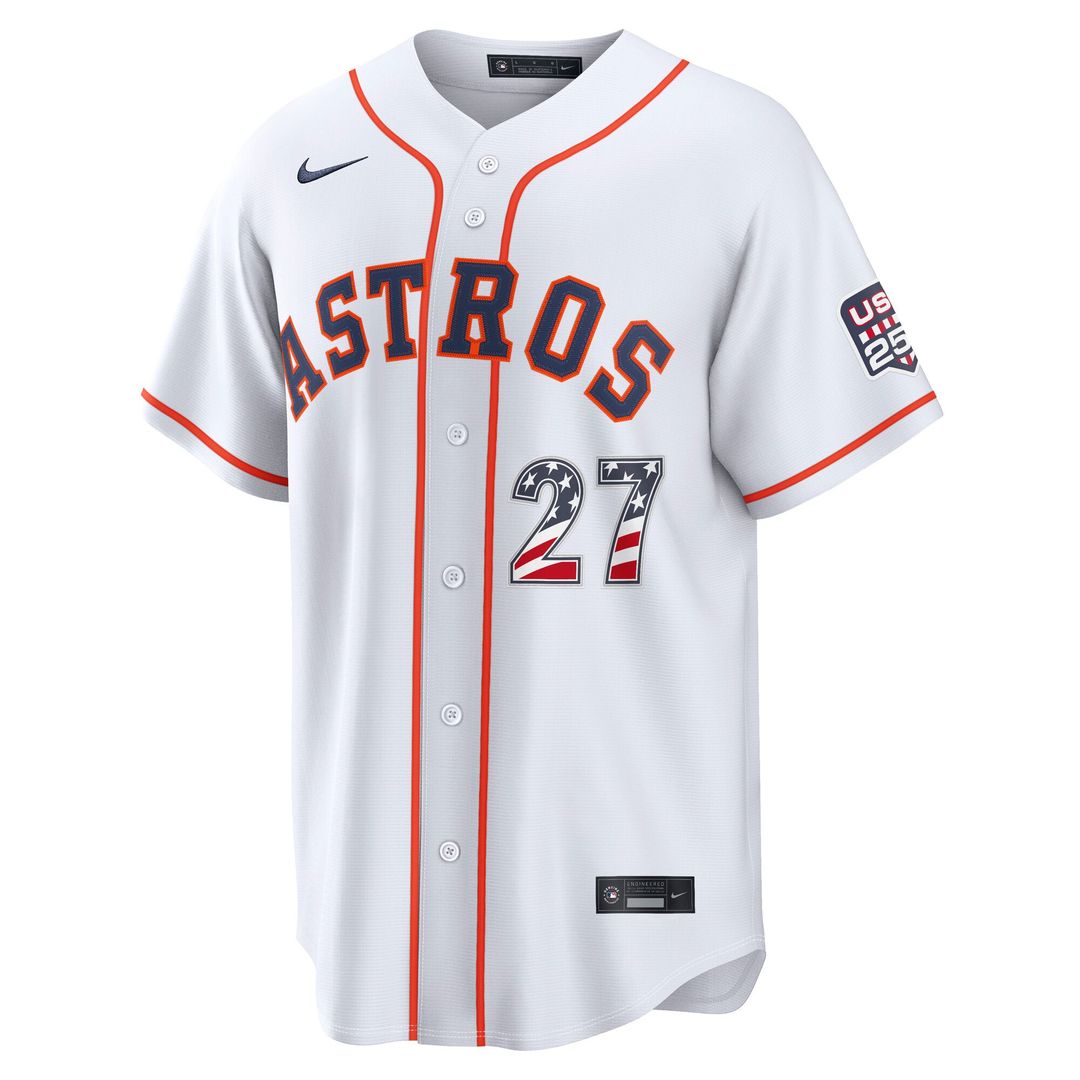 Jose Altuve Houston Astros Nike USA 250 Fourth of July Home Stadium Jersey - White | MLB Fan Gear