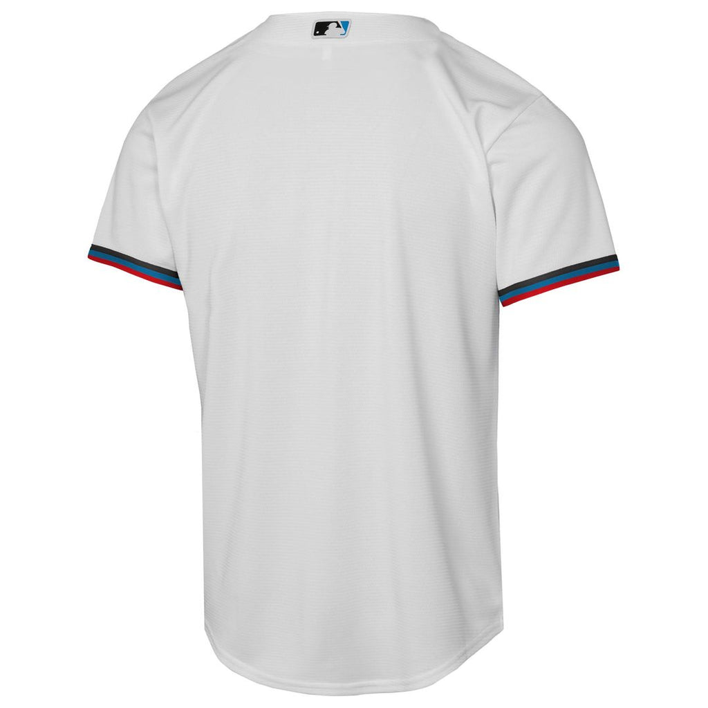 Miami Marlins Nike Youth Home Replica Jersey - White | MLB Fan Gear