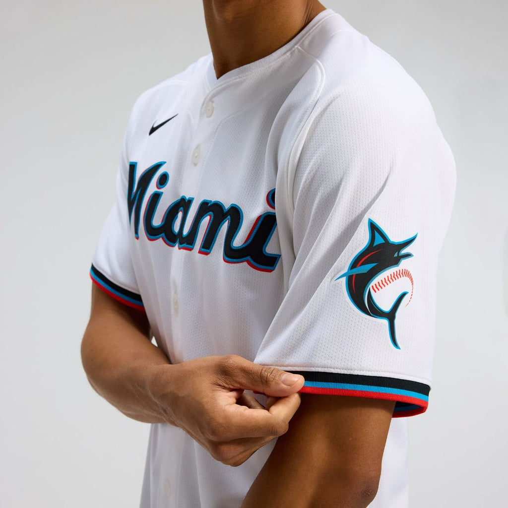 Miami Marlins Nike Home Limited Jersey - White | MLB Fan Gear