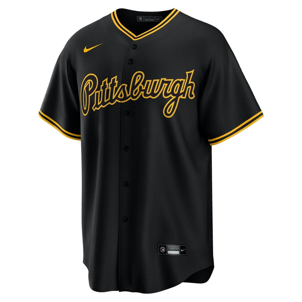 Konnor Griffin Pittsburgh Pirates Nike Alternate Replica Jersey - Black | MLB Fan Gear