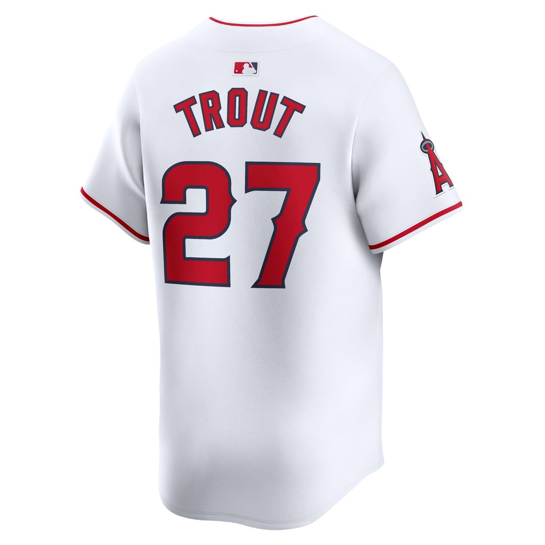 Mike Trout Los Angeles Angels Nike Youth Home Limited Player Jersey - White | MLB Fan Gear